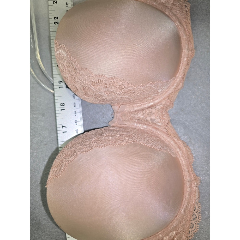 Victoria's Secret Dream Angels Strapless Multi-Way Bra Beige 34D Lace Trim - Picture 4 of 7